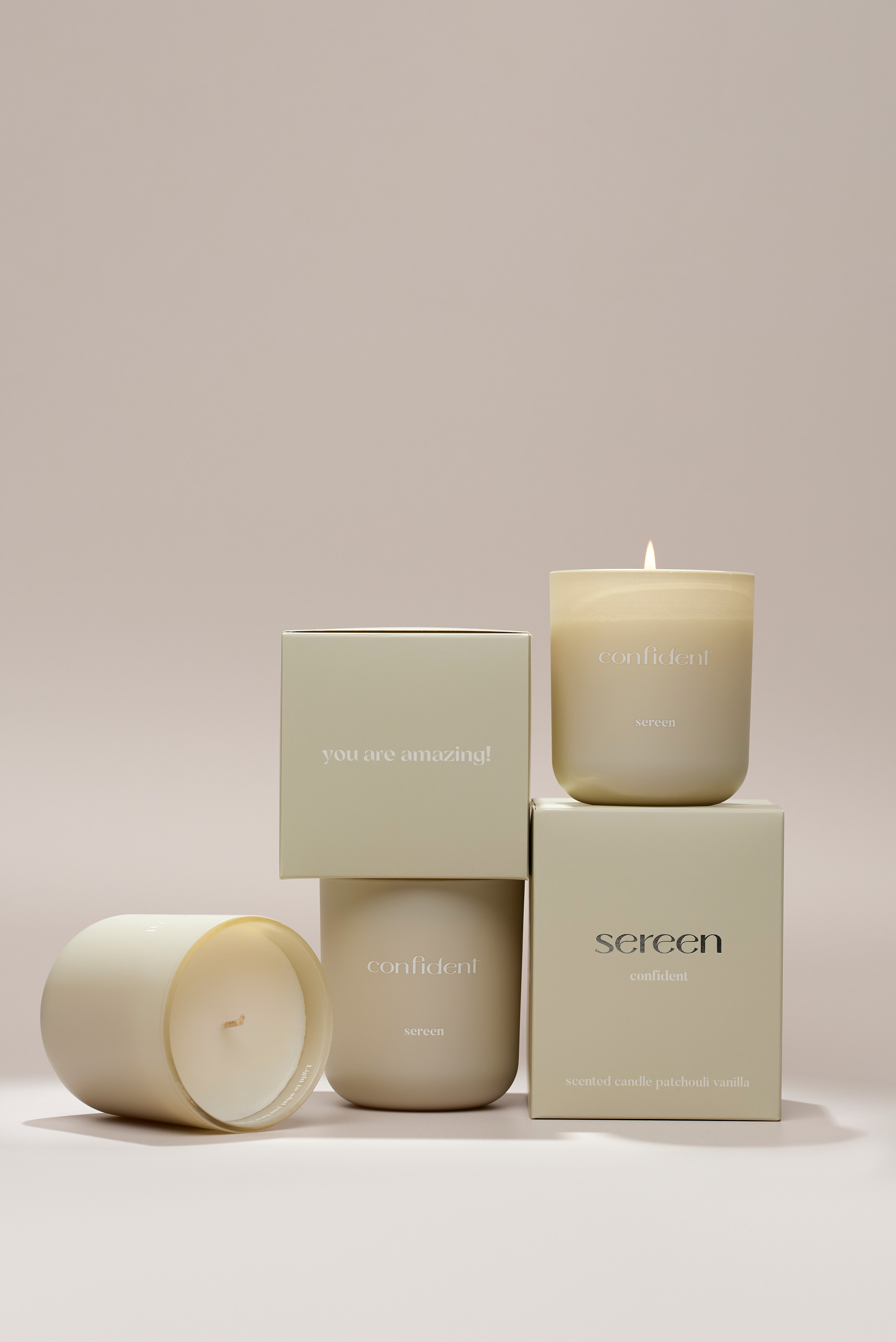Product photography for Sereen brand - beauty product with sophisticated styling and elegant presentation